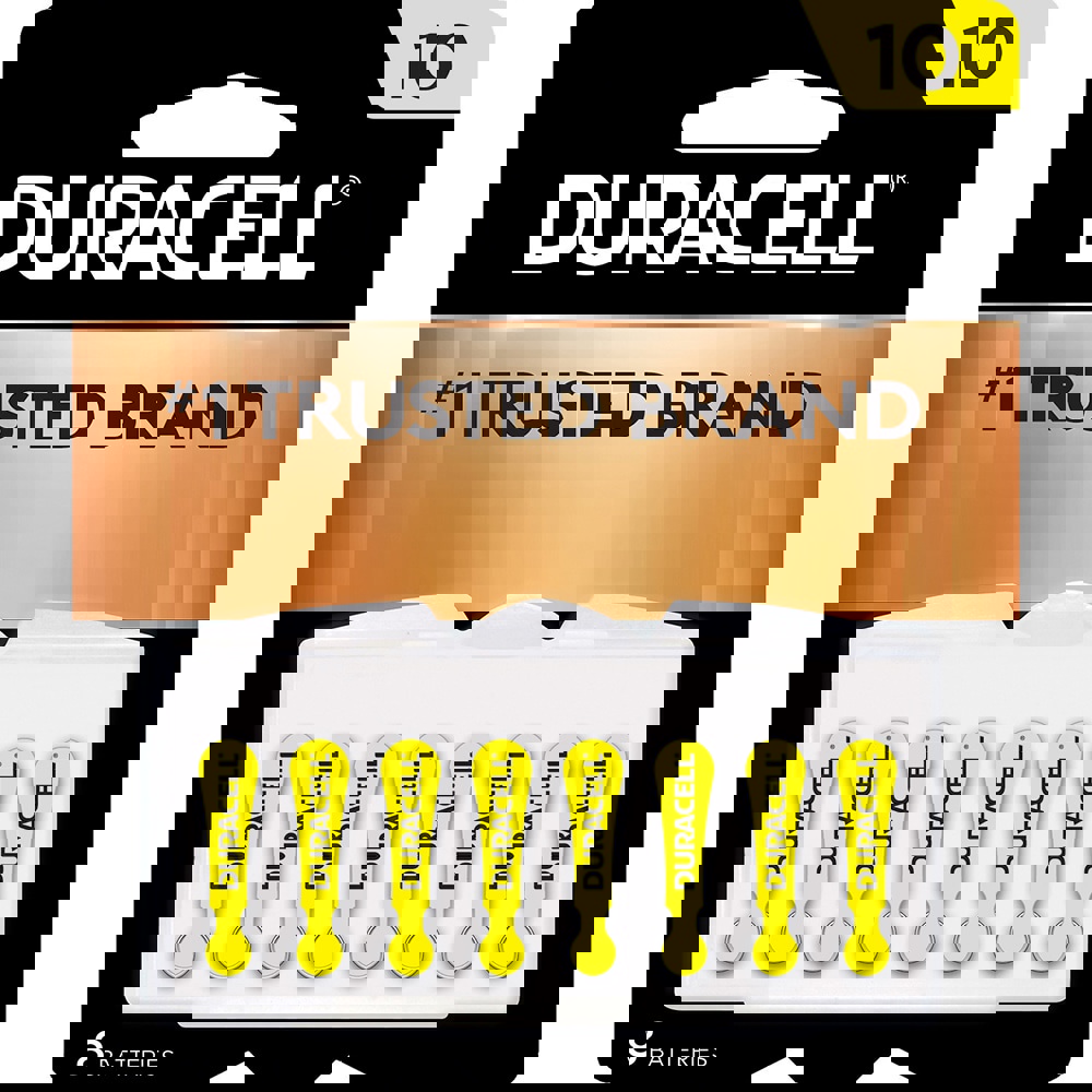 Pack of (8), Size 10, Zinc Air, Hearing